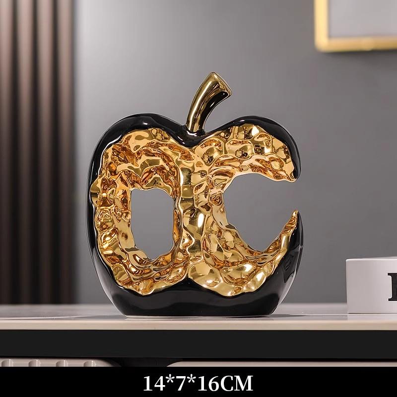 Gold Plated Hollow Apple Sculpture, Ceramic Crafts, Office Desktop Ornaments, Apple Model Sculptures, Living Room Decorations
Gold Plated Hollow Apple Sculpture, Ceramic Crafts, Office Desktop Ornaments, Apple Model Sculptures, Living Room Decorations