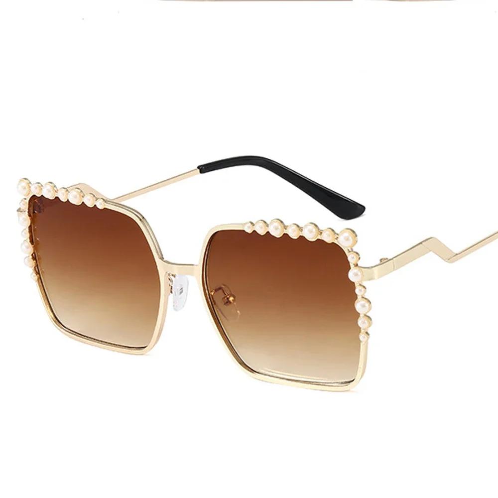 New Luxury Pearl Sunglasses Women Brand Designer Fashion Shades Square Oversized Sun Glasses Big Square for Ladies As Picture
New Luxury Pearl Sunglasses Women Brand Designer Fashion Shades Square Oversized Sun Glasses Big Square for Ladies As Picture