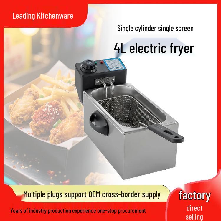 4 л Электрическая фритюрница, Односекционная, Ржавчиностойкая, Пластиковая головка, 110 В, Малая вместимость для закусок
4 л Электрическая фритюрница, Односекционная, Ржавчиностойкая, Пластиковая головка, 110 В, Малая вместимость для закусок