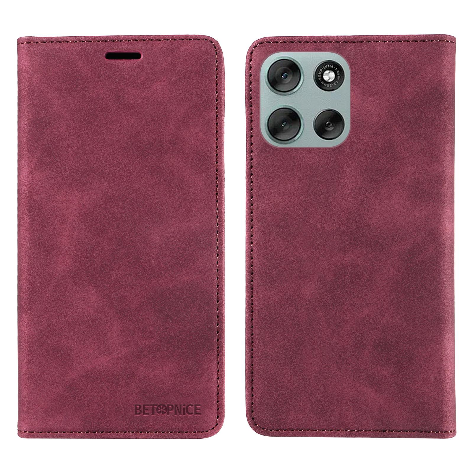 For Motorola Moto G56 5G Case BETOPNICE Magnetic Closure RFID Blocking Wallet Stand Leather Phone Cover Red
For Motorola Moto G56 5G Case BETOPNICE Magnetic Closure RFID Blocking Wallet Stand Leather Phone Cover Red