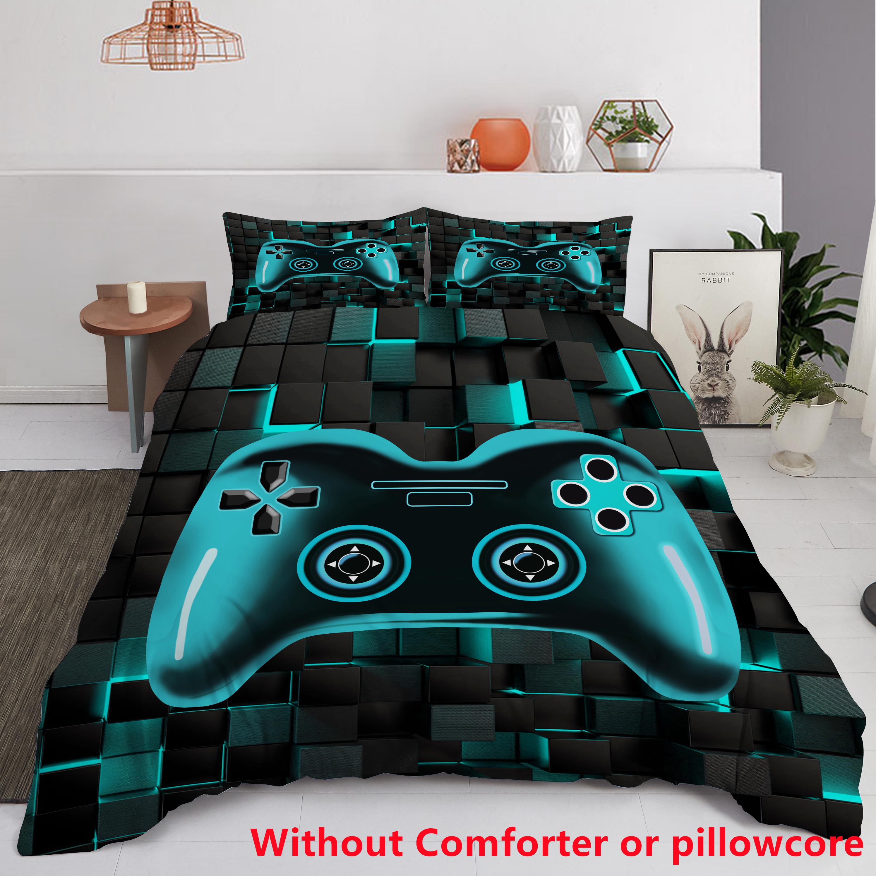 Colorful Gamepad Print Quilt cover set Fashion Cool Fragment Game Console Cover Bedding Cover Polyester Comfortable Duvet Cover 135x200cm 2pcs
Colorful Gamepad Print Quilt cover set Fashion Cool Fragment Game Console Cover Bedding Cover Polyester Comfortable Duvet Cover 135x200cm 2pcs