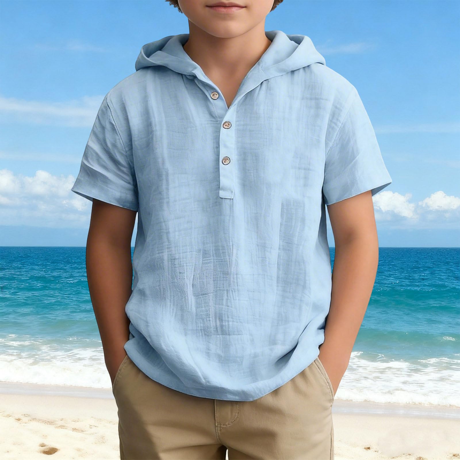 Children s Clothing Casual Loose Tops 140 небо синє кольору
Children s Clothing Casual Loose Tops 140 небо синє кольору