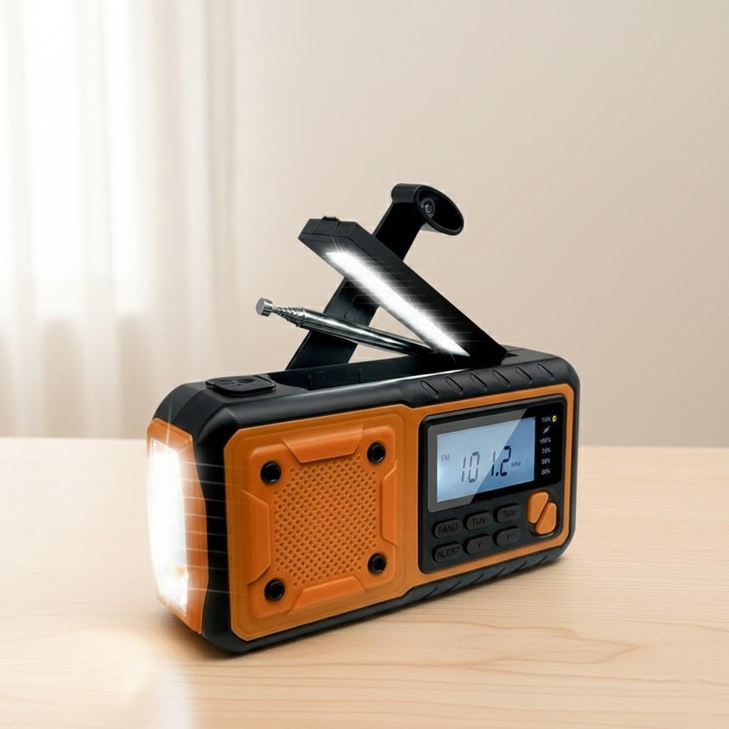 Portable Solar Emergency Radio AM FM Weather Alert LED Flashlight 4000mAh Power Bank Outdoor Camping Survival Kit помаранчевий
Portable Solar Emergency Radio AM FM Weather Alert LED Flashlight 4000mAh Power Bank Outdoor Camping Survival Kit помаранчевий