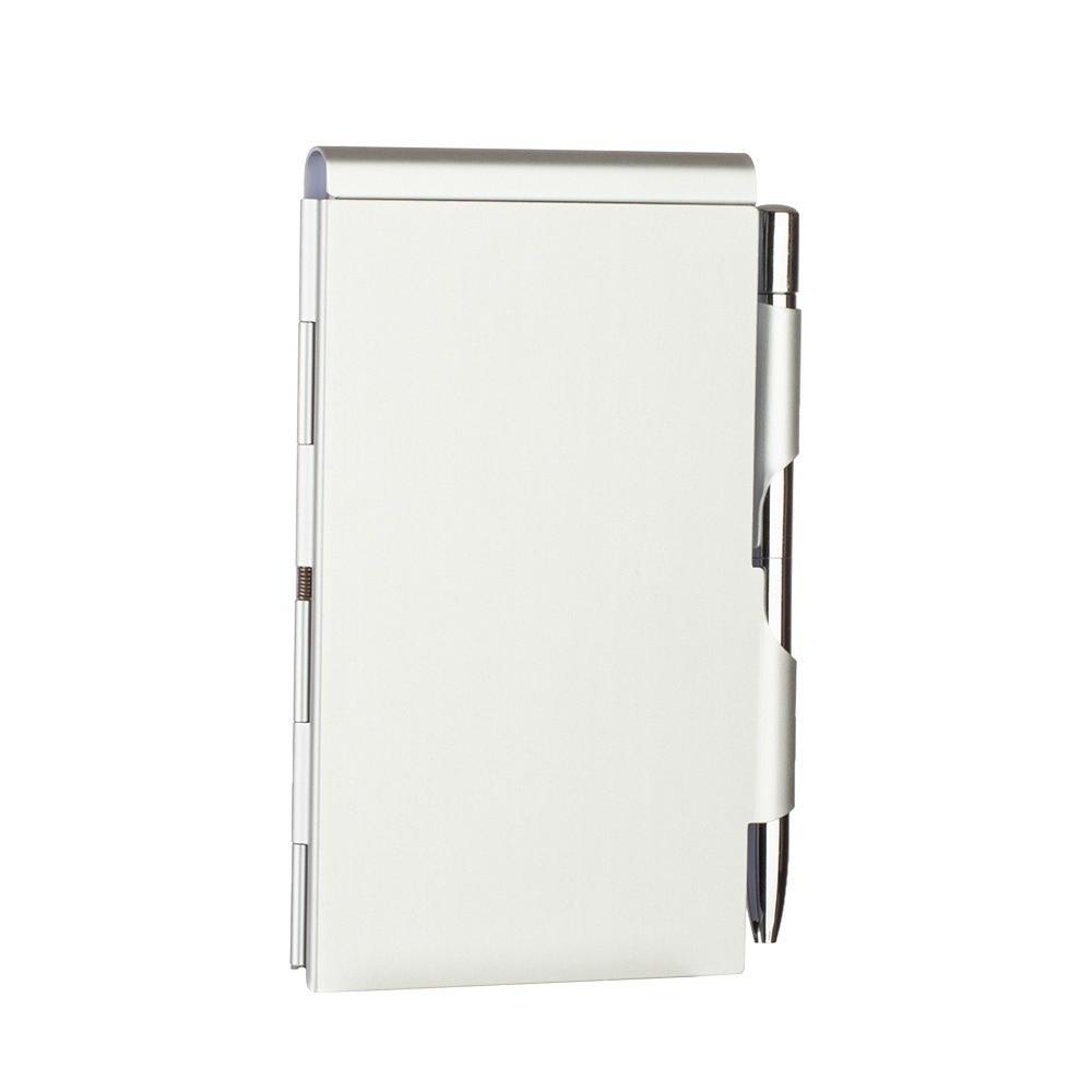 with Memo Pads Metal Pocket Notebook Portable Mini Pocket Notebook Business Supplies срібний
with Memo Pads Metal Pocket Notebook Portable Mini Pocket Notebook Business Supplies срібний