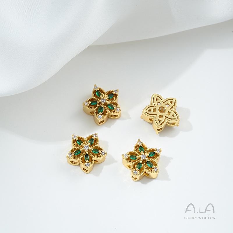 Бусины-разделители из золота 14 карат с цирконием в виде бабочки, клевера, цветка вишни для изготовления жемчужных украшений своими руками
Бусины-разделители из золота 14 карат с цирконием в виде бабочки, клевера, цветка вишни для изготовления жемчужных украшений своими руками