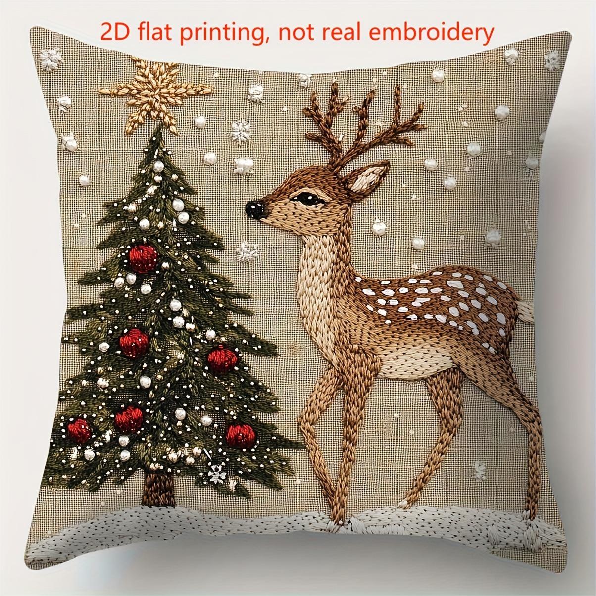 1pc/4pcs Christmas Magic: Santa, Snowman, Deer & Bunny Pillowcases - 2D Flat Printed Sofa cushion cover home room decoration 16x16Inch
1pc/4pcs Christmas Magic: Santa, Snowman, Deer & Bunny Pillowcases - 2D Flat Printed Sofa cushion cover home room decoration 16x16Inch