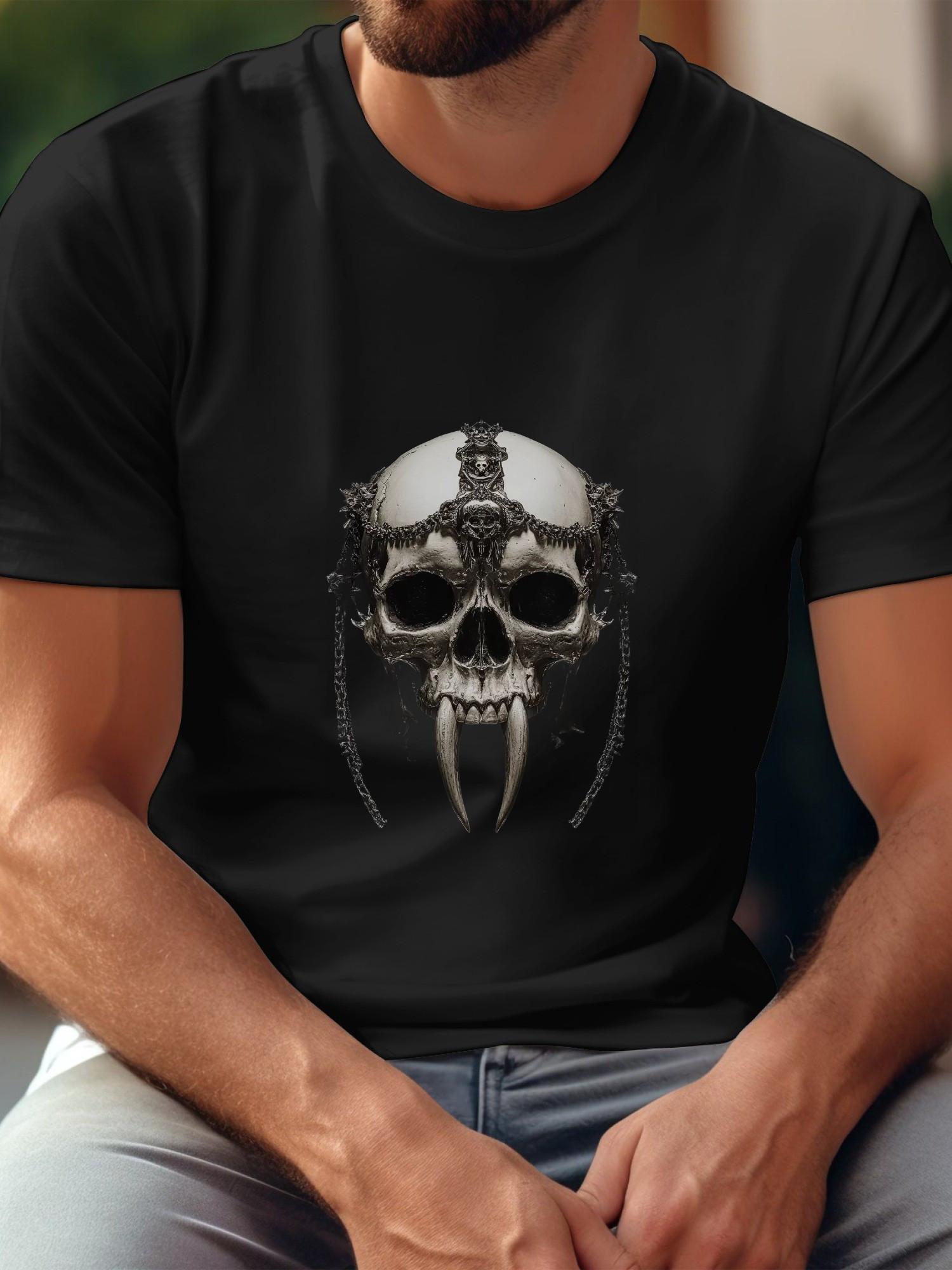 Skull & Chains Graphic T-shirt - Metallic Black & White Contrast XXL
Skull & Chains Graphic T-shirt - Metallic Black & White Contrast XXL