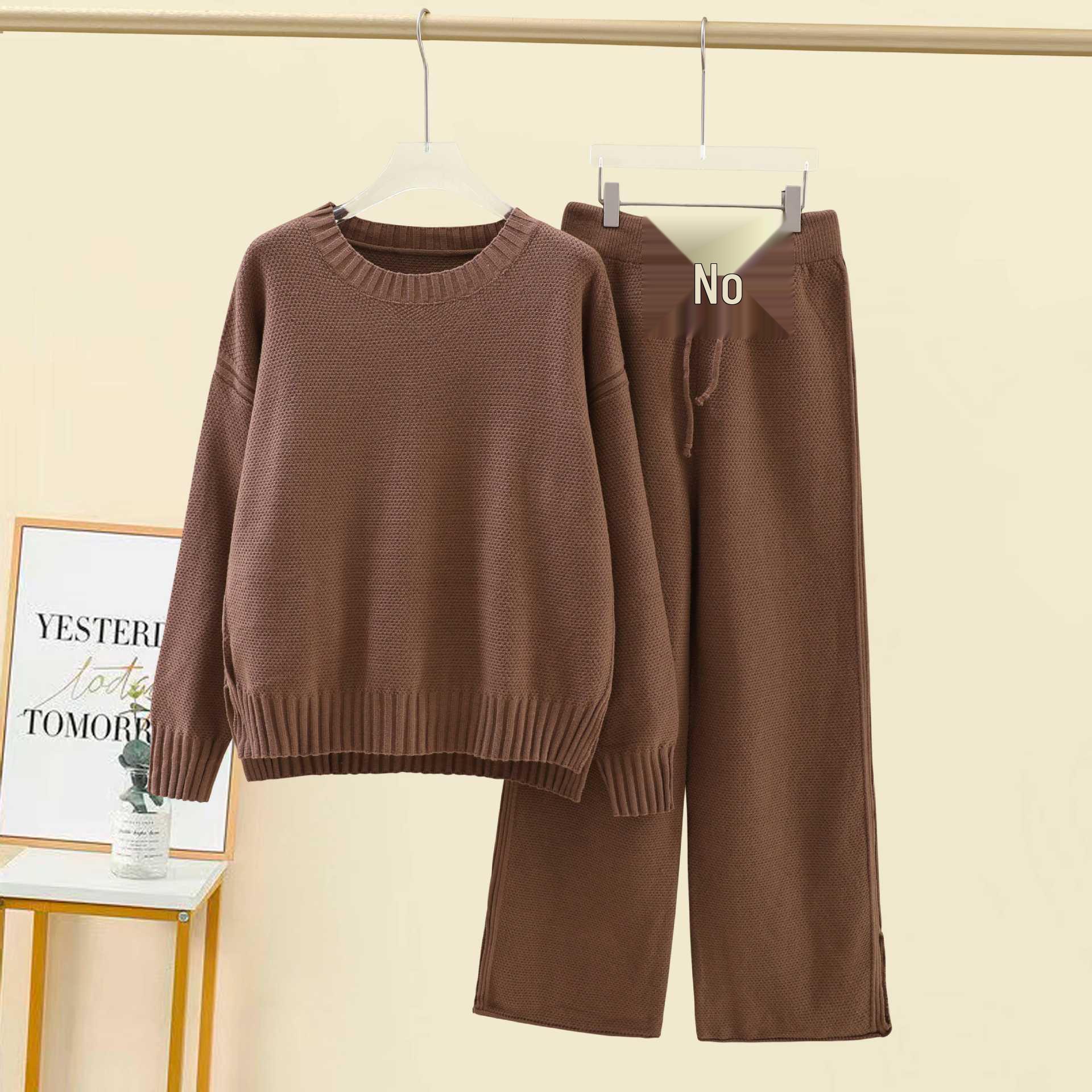 2026 Casual Knit Women s Sweater & Wide-Leg Pants Set Large темно-коричневого
2026 Casual Knit Women s Sweater & Wide-Leg Pants Set Large темно-коричневого