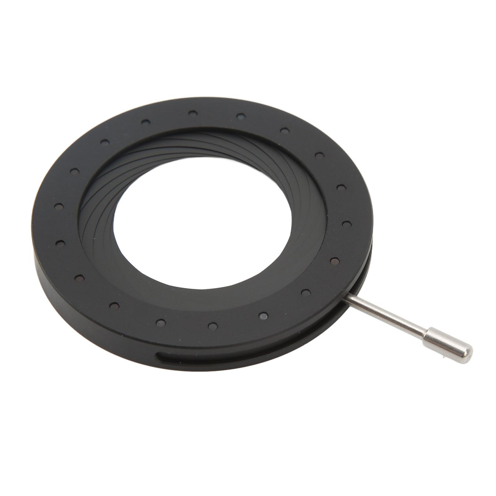 18 Blades Aperture Diaphragm Robust Stable Simple Operation Compact Metal Adjusting Inner Diameter
18 Blades Aperture Diaphragm Robust Stable Simple Operation Compact Metal Adjusting Inner Diameter