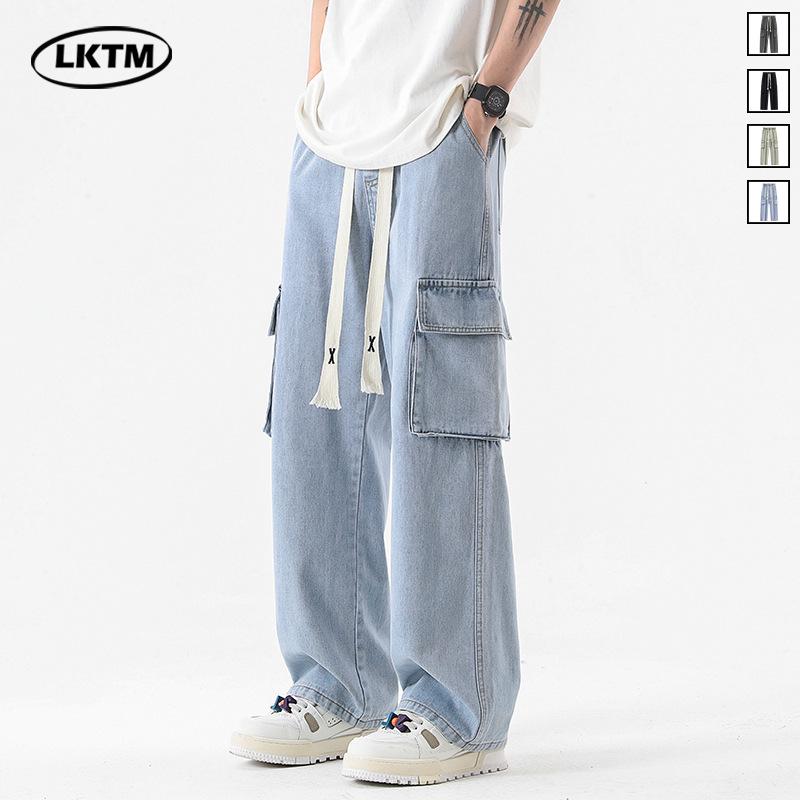 LKTM Men s Spring/Summer Multi-Pocket Loose Fit Drawstring Workwear Jeans L (125-135 jin)
LKTM Men s Spring/Summer Multi-Pocket Loose Fit Drawstring Workwear Jeans L (125-135 jin)