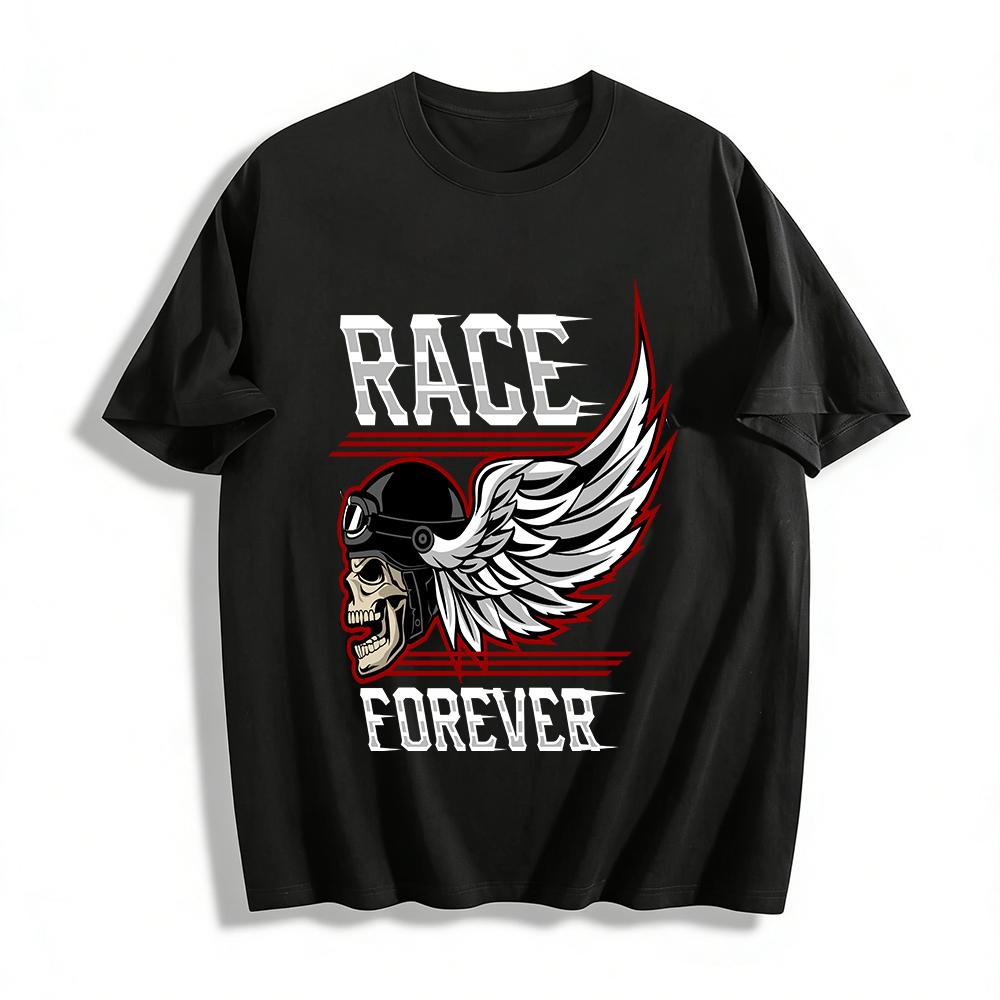 Vintage Motorcycle Skull Wing Print Tee Race Culture Cool Mens T-Shirt Pure cotton T-shirt XXS
Vintage Motorcycle Skull Wing Print Tee Race Culture Cool Mens T-Shirt Pure cotton T-shirt XXS
