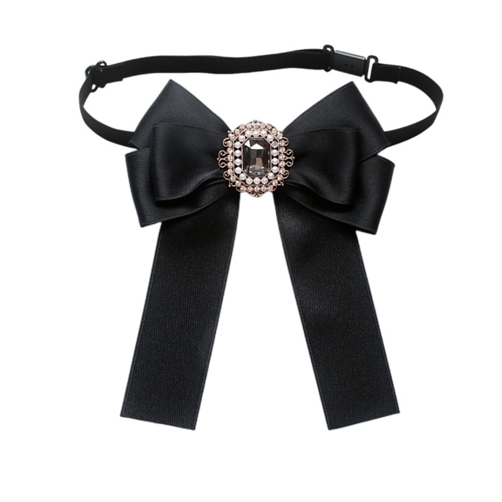 Vintage Ribbon Bowtie Brooch Pin for Women Wedding Pretied Necktie Clip Crystal Rhinestones Bowknot Shirt Jabot Collar
Vintage Ribbon Bowtie Brooch Pin for Women Wedding Pretied Necktie Clip Crystal Rhinestones Bowknot Shirt Jabot Collar