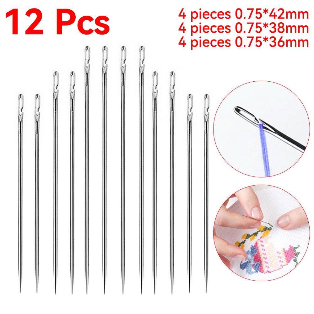 12/24/36pcs Blind Needle Elderly Needle-side Hole Hand Household Sewing Stainless Steel Sewing Needless Threading Diy Jewelry
12/24/36pcs Blind Needle Elderly Needle-side Hole Hand Household Sewing Stainless Steel Sewing Needless Threading Diy Jewelry