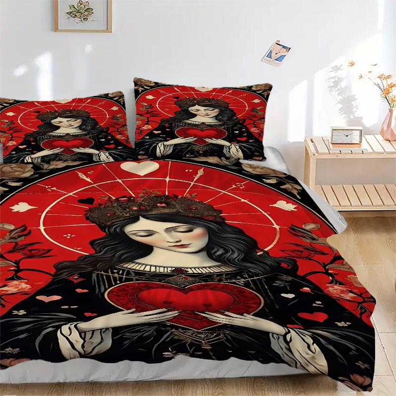 3PCs Heart Crown Design Cover Set, Breathable Fabric, Machine Washable (1 Duvet Cover + 2 Pillowcases) (Without Quilt) yy250911138 135x200cm
3PCs Heart Crown Design Cover Set, Breathable Fabric, Machine Washable (1 Duvet Cover + 2 Pillowcases) (Without Quilt) yy250911138 135x200cm