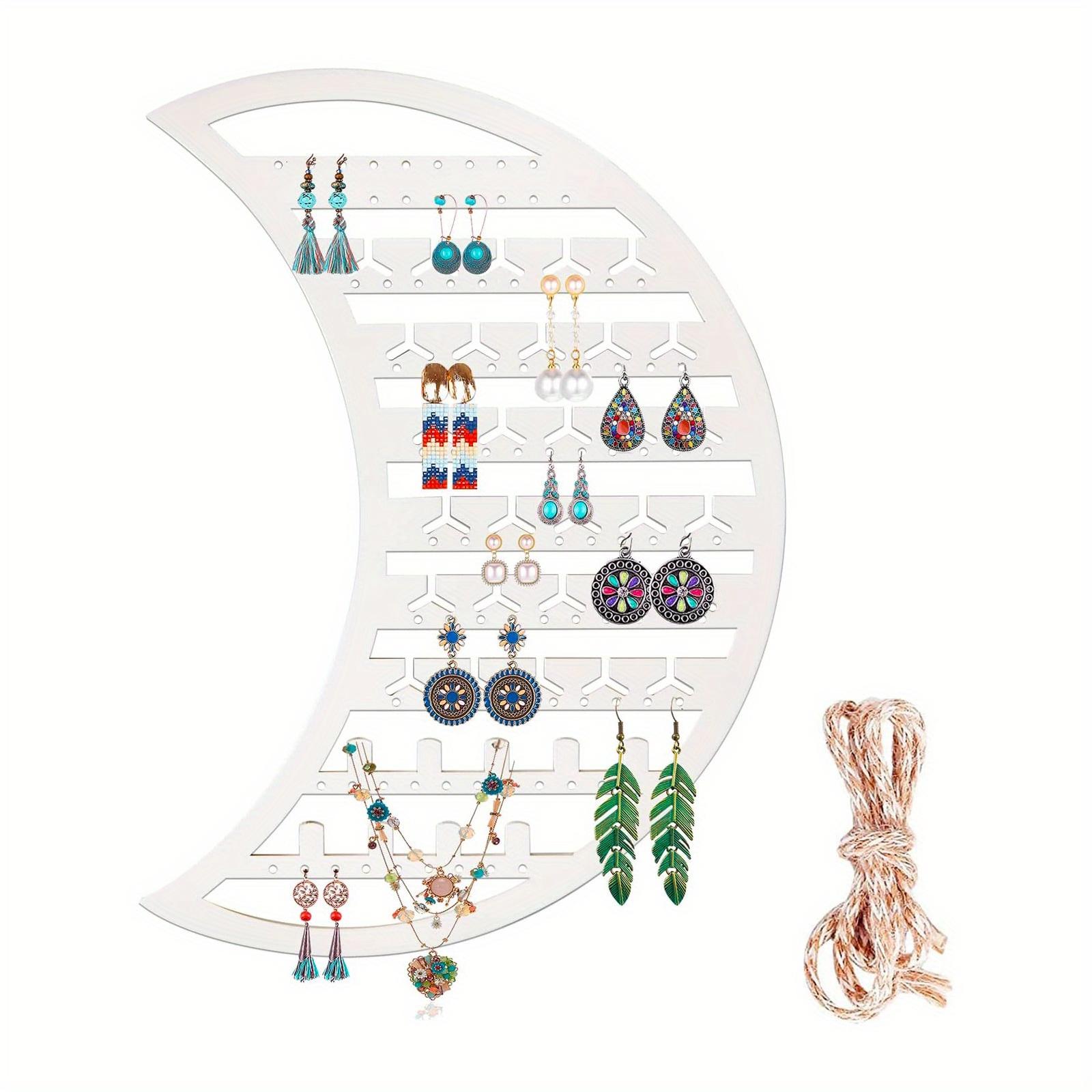 1 шт. Настенный подвесной держатель для украшений для серег, ожерелий и колец, коричневый деревянный органайзер для украшений в виде луны белый
1 шт. Настенный подвесной держатель для украшений для серег, ожерелий и колец, коричневый деревянный органайзер для украшений в виде луны белый