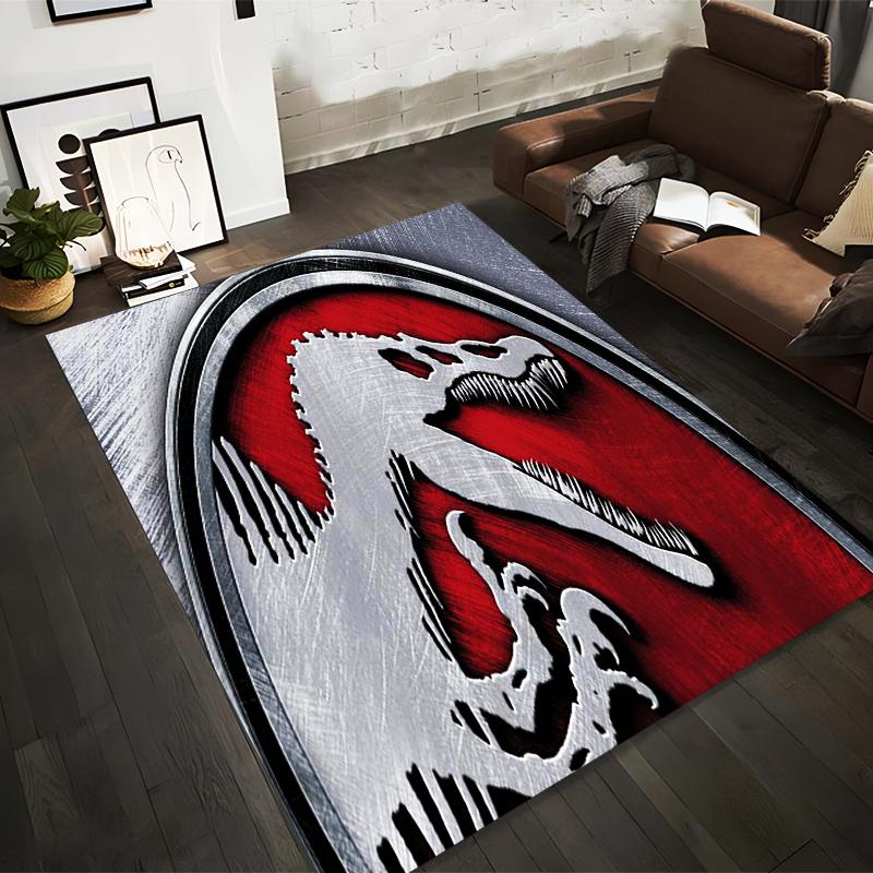 Red and Silver Dinosaur Skeleton Logo Pattern Carpet with Metallic Textured Design Suitable for use as an anti-slip1 for1room and bedroom sofas 40x60cm( 15x23in )
Red and Silver Dinosaur Skeleton Logo Pattern Carpet with Metallic Textured Design Suitable for use as an anti-slip1 for1room and bedroom sofas 40x60cm( 15x23in )