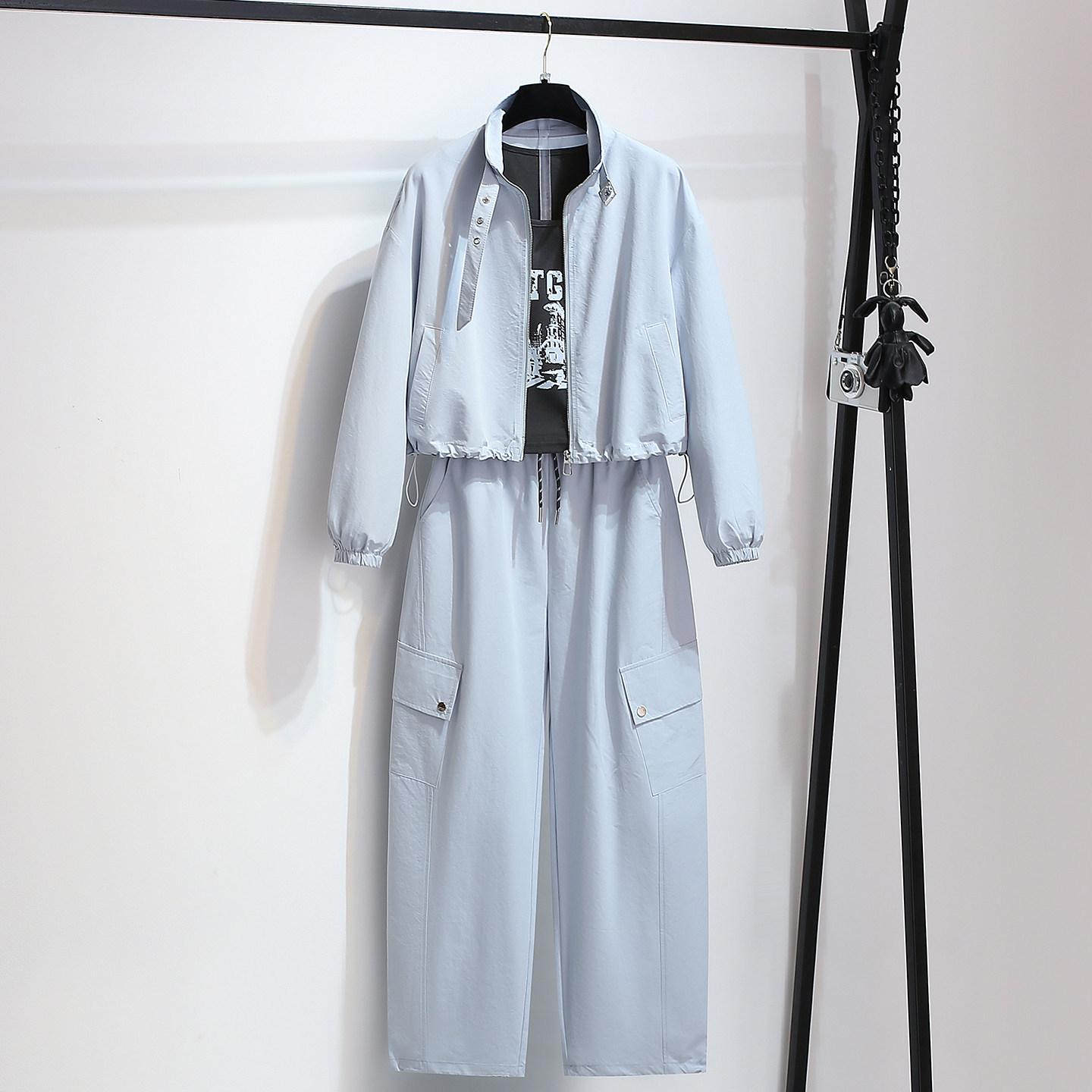 Women s Spring 2026 Three-Piece Set: Stand-Collar Cardigan Jacket, Camisole, and Curved-Leg Pants - Trendy European Style. Medium
Women s Spring 2026 Three-Piece Set: Stand-Collar Cardigan Jacket, Camisole, and Curved-Leg Pants - Trendy European Style. Medium
