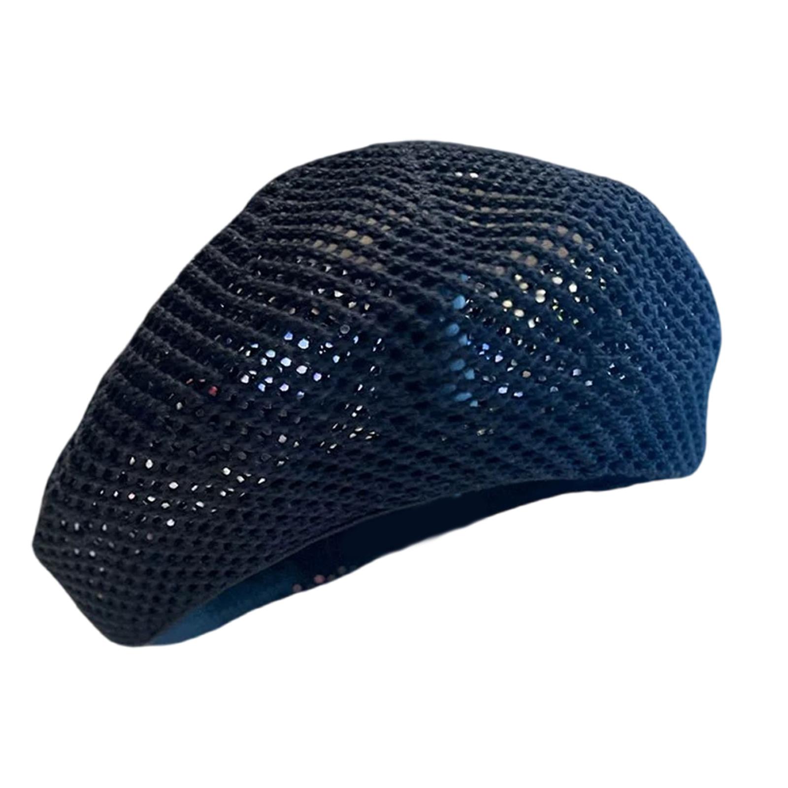 Вязаный берет для женщин, воздушный материал из смесового хлопка, мягкая шляпа во французском стиле, бежевый цвет, универсальный стиль, для активного отдыха чёрный
Вязаный берет для женщин, воздушный материал из смесового хлопка, мягкая шляпа во французском стиле, бежевый цвет, универсальный стиль, для активного отдыха чёрный