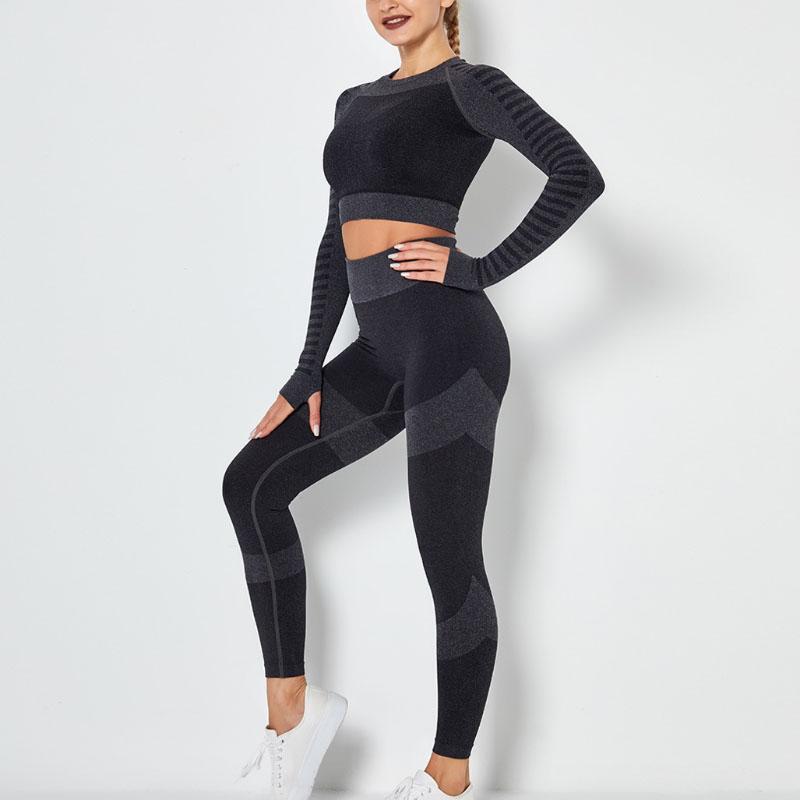 Комплект для йоги Nessaj, спортивные костюмы для фитнеса, спортивная одежда, рубашки с длинными рукавами, леггинсы для бега с высокой талией, костюмы
Комплект для йоги Nessaj, спортивные костюмы для фитнеса, спортивная одежда, рубашки с длинными рукавами, леггинсы для бега с высокой талией, костюмы