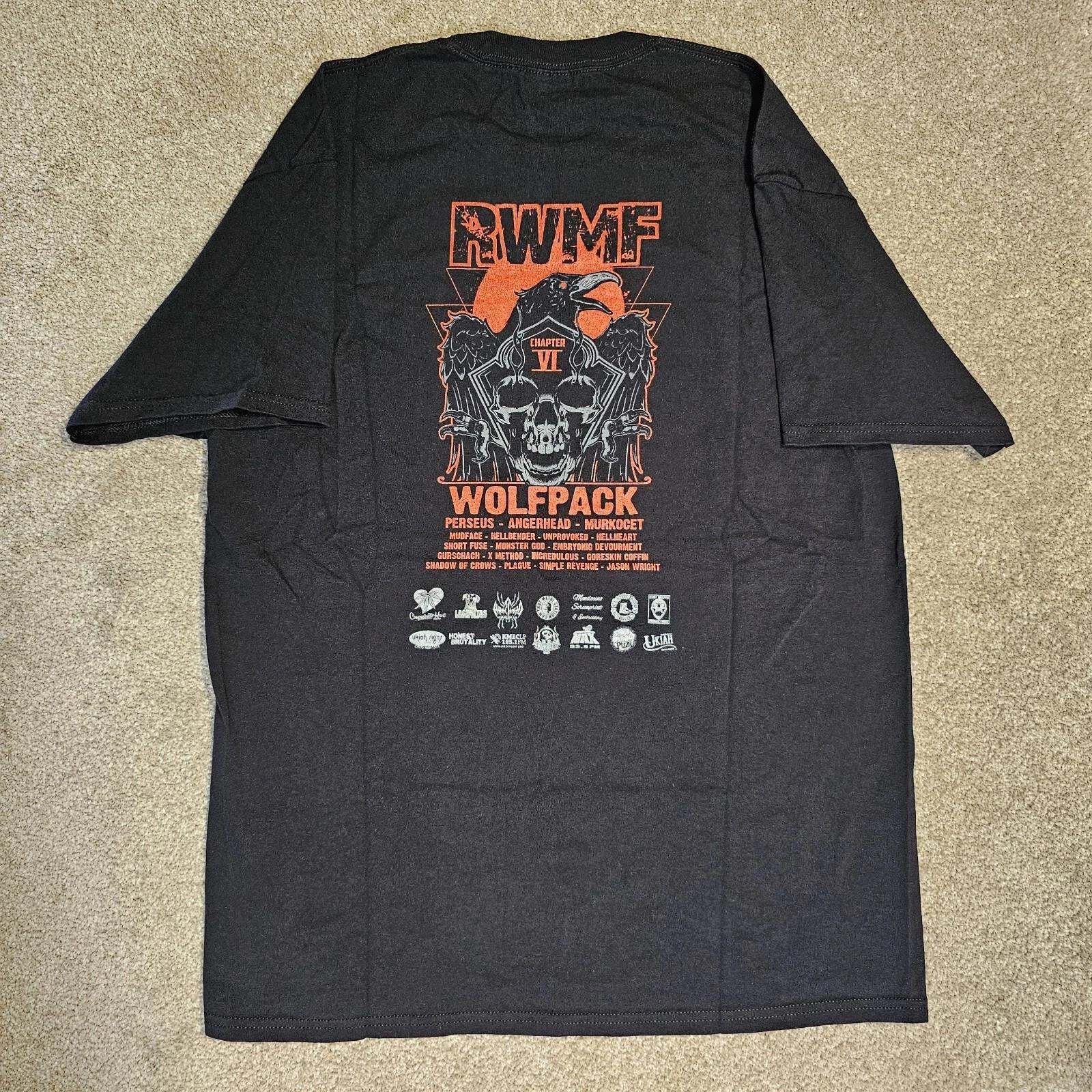 2019 Redwood Metal Metal Fest T-shirt Mens L Hardcore Skate Perseus Angerhead 2XL
2019 Redwood Metal Metal Fest T-shirt Mens L Hardcore Skate Perseus Angerhead 2XL