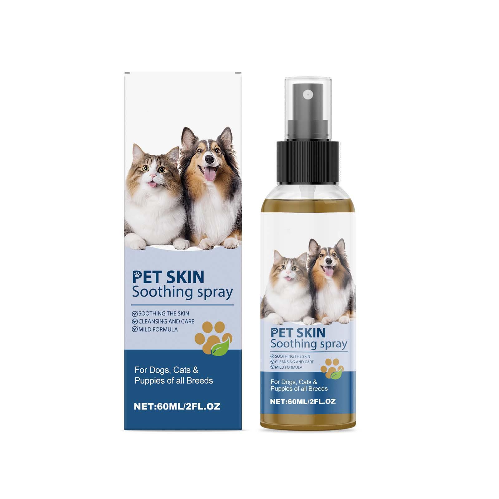 60 мл Спрей для ухода за кожей питомца - Мягкий спрей для ежедневного использования для чистой и комфортной кожи One Size
60 мл Спрей для ухода за кожей питомца - Мягкий спрей для ежедневного использования для чистой и комфортной кожи One Size