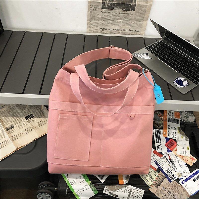 Canvas bag female ins Japanese literature and art large-capacity tote bag solid color simple small fresh girl student oblique span bag розовый
Canvas bag female ins Japanese literature and art large-capacity tote bag solid color simple small fresh girl student oblique span bag розовый