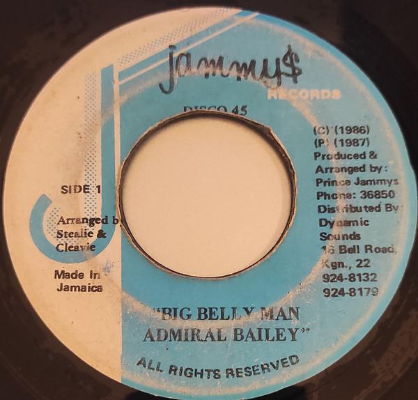 7inch Record ADMIRAL BAILEY - Big Belly Man NONE Jammy s Records Jamaica Reggae, Ska & Dub Used
7inch Record ADMIRAL BAILEY - Big Belly Man NONE Jammy s Records Jamaica Reggae, Ska & Dub Used