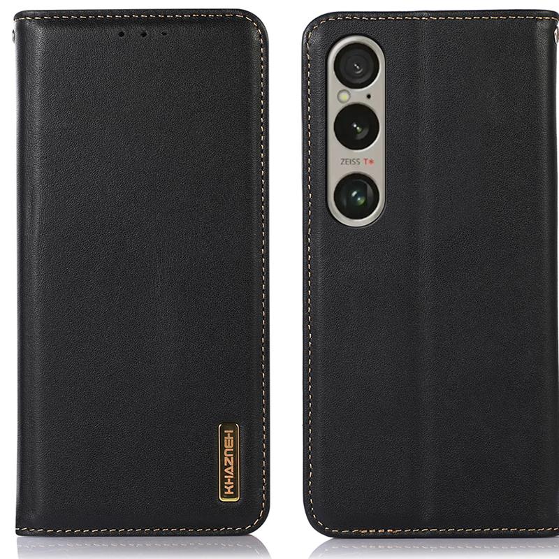 Чехол для Sony Xperia 1 VI из натуральной коровьей кожи, кошелек, чехол для телефона, текстура наппа Black
Чехол для Sony Xperia 1 VI из натуральной коровьей кожи, кошелек, чехол для телефона, текстура наппа Black