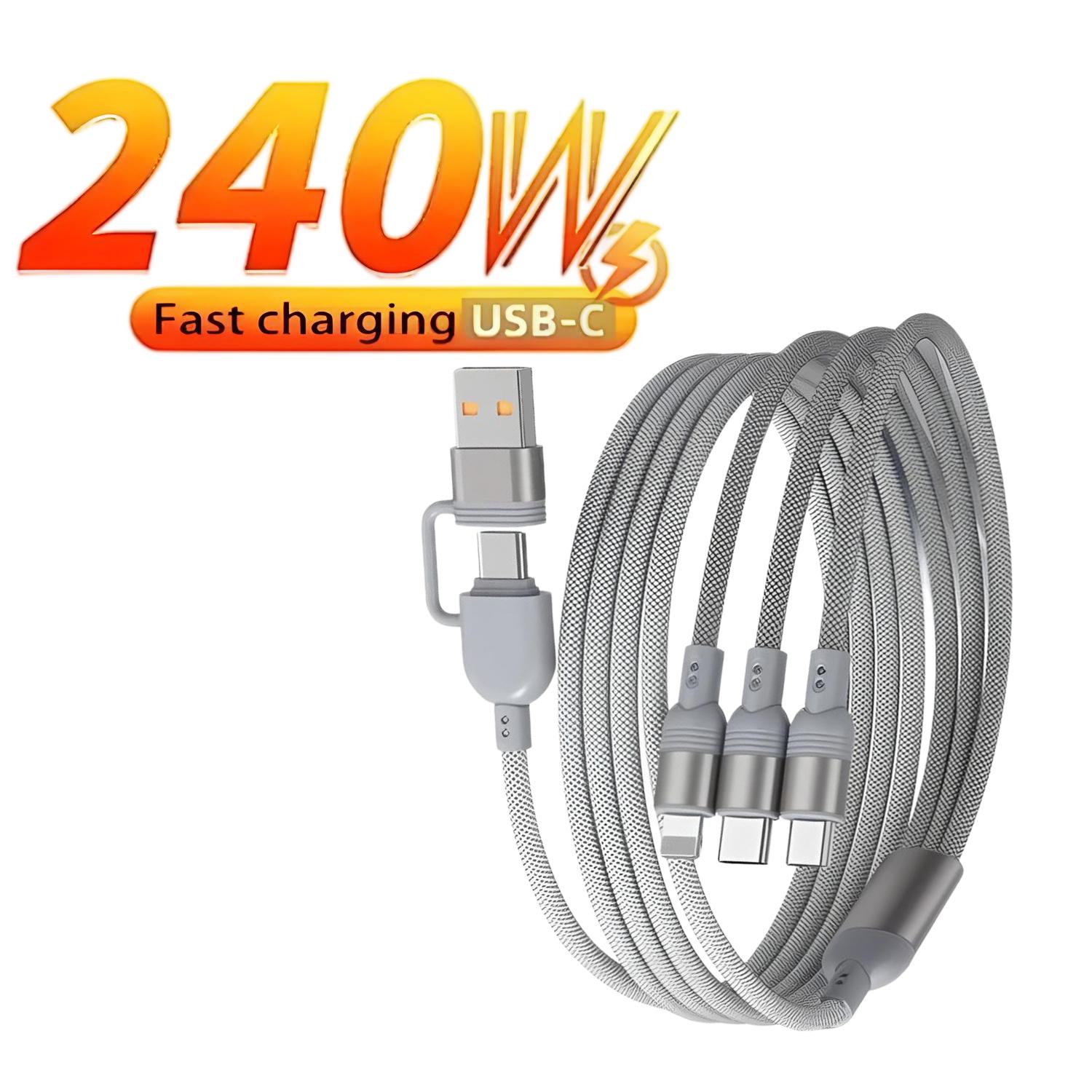 3 In 2 240W Fast Charging Cord For Micro USB Type C Charger Cable Multi Usb Port Multiple Usb Charg Cord For iphone huawei серый
3 In 2 240W Fast Charging Cord For Micro USB Type C Charger Cable Multi Usb Port Multiple Usb Charg Cord For iphone huawei серый