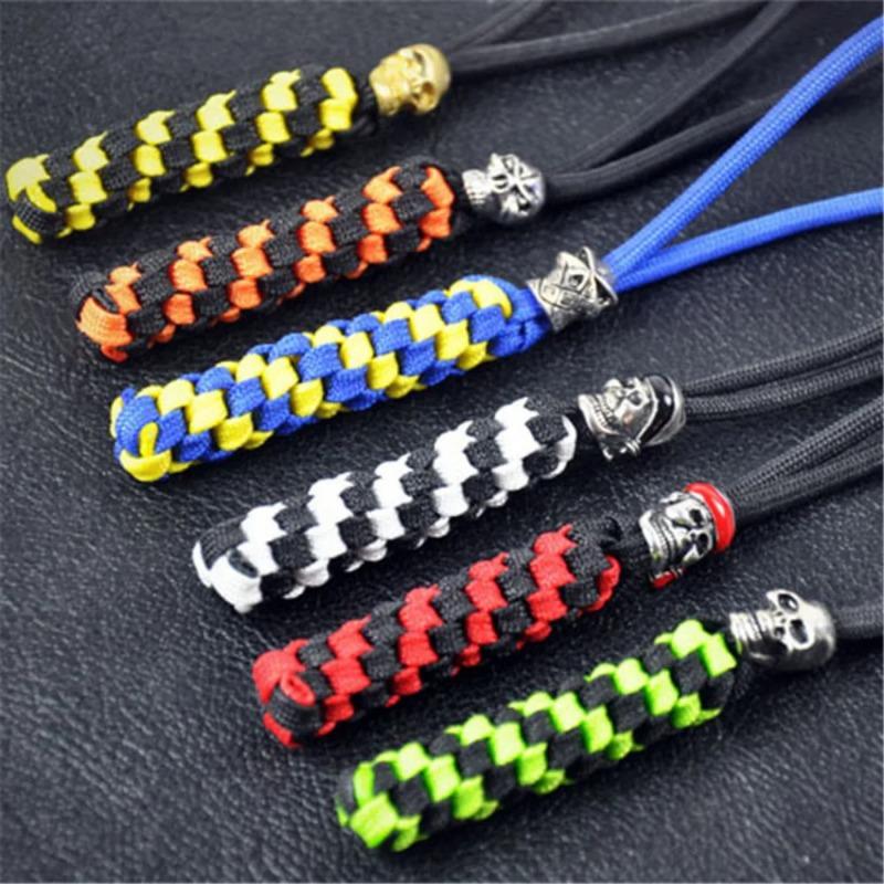 Outdoor Knife Skull Pendant Lanyard Keychain Flashlight Umbrella Rope Handmade Braided Pendant Random Color
Outdoor Knife Skull Pendant Lanyard Keychain Flashlight Umbrella Rope Handmade Braided Pendant Random Color