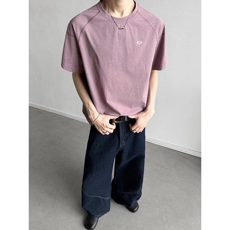 Summer Solid Color Men s Short Sleeved T-shirt Thin Business Men s Casual Sports T-shirt XL рожевий
Summer Solid Color Men s Short Sleeved T-shirt Thin Business Men s Casual Sports T-shirt XL рожевий