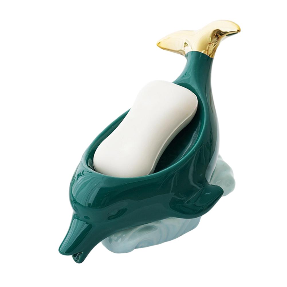 Dolphin Ceramic Soap Box Drain Soap Dish Box Bathroom Supplies Home Decoration Accessories Drain
Dolphin Ceramic Soap Box Drain Soap Dish Box Bathroom Supplies Home Decoration Accessories Drain