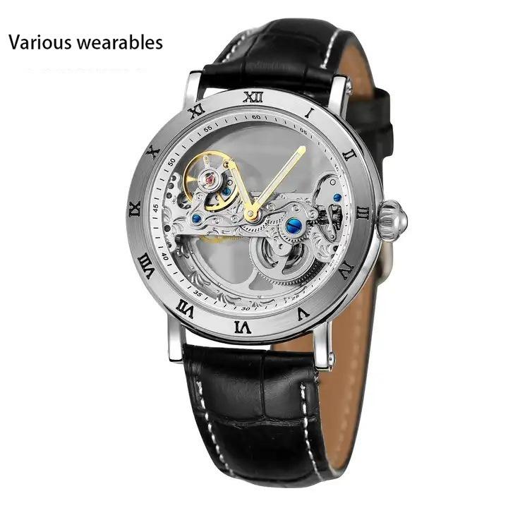 Европа и Соединенные Штаты Мода Двусторонний полой резьбой Механизм Автоматические механические часы
Европа и Соединенные Штаты Мода Двусторонний полой резьбой Механизм Автоматические механические часы