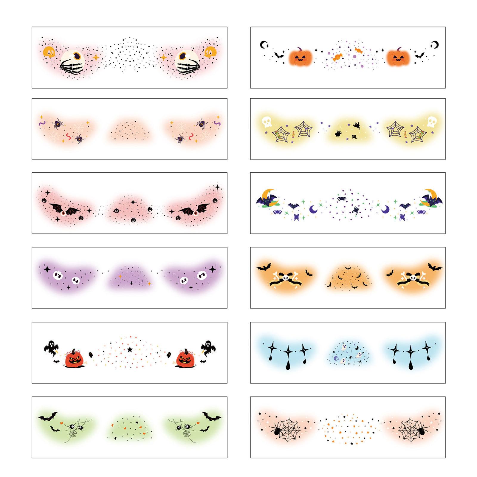 12 Sheets Halloween Face Temporary Tattoos for Kids Adults Party Supplies Scary Spider Bat Ghost Designs Fun Face Paint Stickers Decals One Size
12 Sheets Halloween Face Temporary Tattoos for Kids Adults Party Supplies Scary Spider Bat Ghost Designs Fun Face Paint Stickers Decals One Size