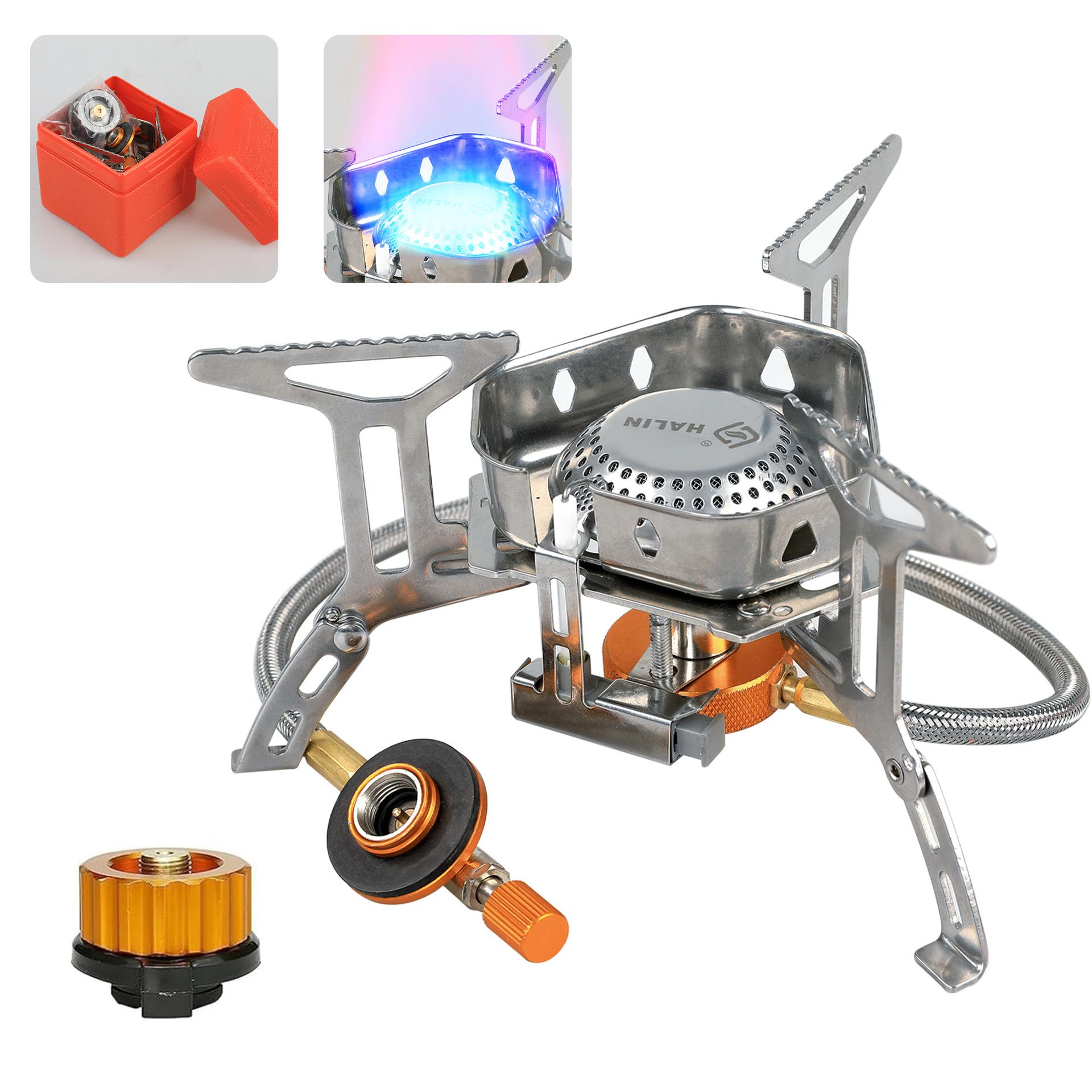HALIN DS503 Camping Portable Gas Stove Burner Cooking Stove with Fuel Canister Adapter B
HALIN DS503 Camping Portable Gas Stove Burner Cooking Stove with Fuel Canister Adapter B