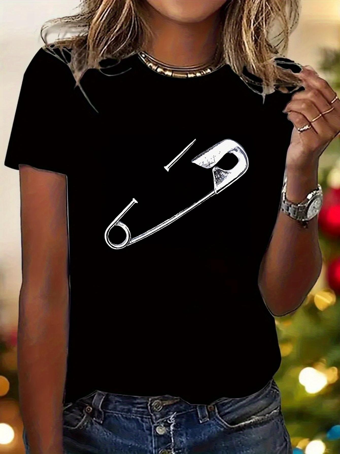 1pc Women S Y2K Style Brooch Pattern Short Sleeve Shirt S разноцветный
1pc Women S Y2K Style Brooch Pattern Short Sleeve Shirt S разноцветный