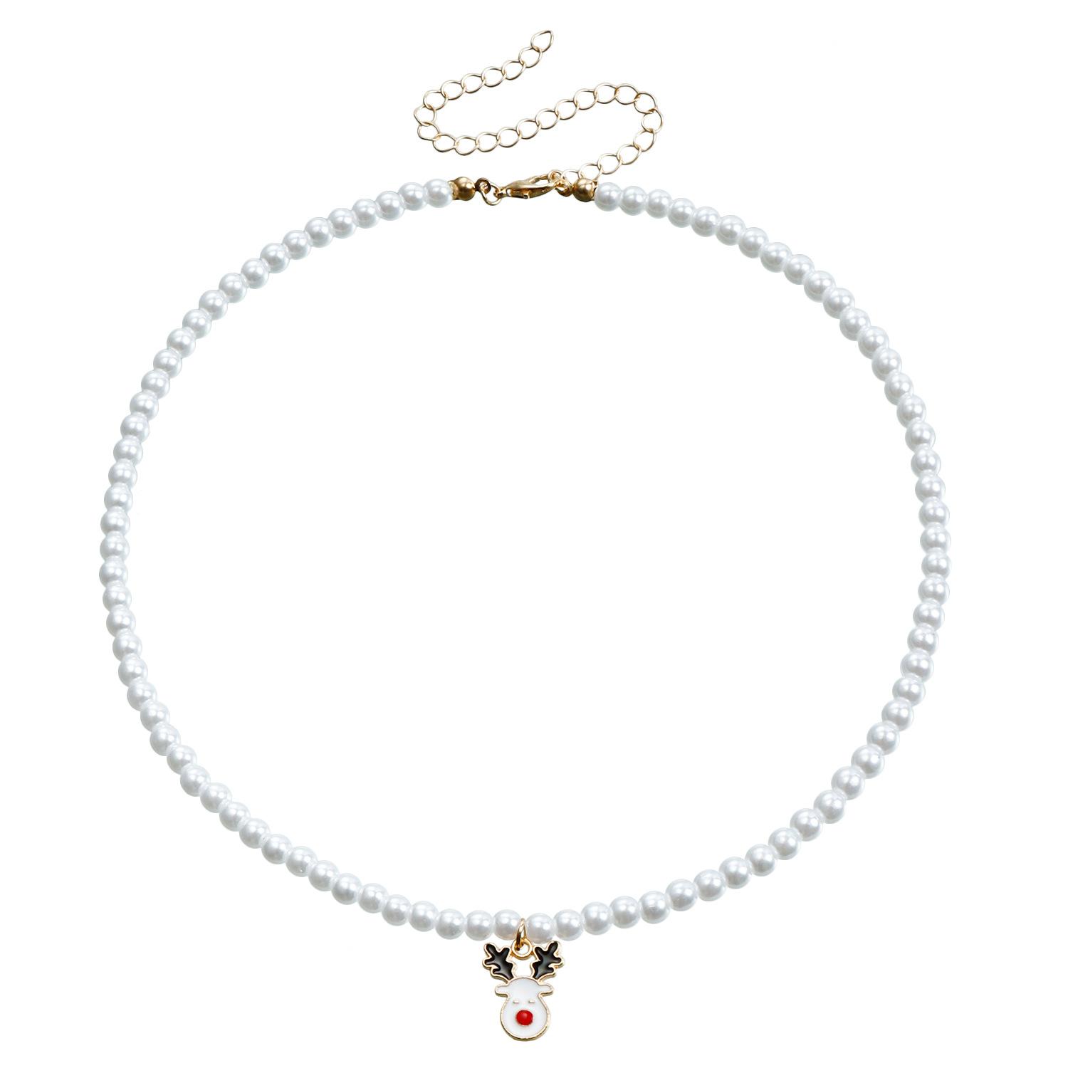 European and American Christmas sweater chain temperament imitation pearl bead chain dripping oil snowflake bells Christmas tree accessories necklace
European and American Christmas sweater chain temperament imitation pearl bead chain dripping oil snowflake bells Christmas tree accessories necklace