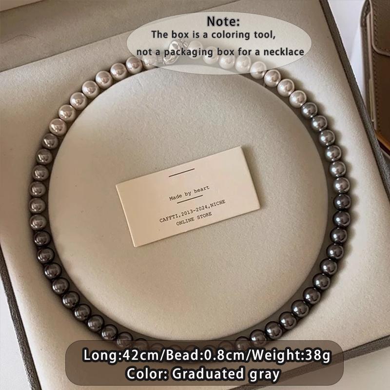 French Elegant Gradient Color Imitation Pearl Beaded Necklace 2026 New Design Jewelry Sweet Accessory for Women Clavicle Chain
French Elegant Gradient Color Imitation Pearl Beaded Necklace 2026 New Design Jewelry Sweet Accessory for Women Clavicle Chain