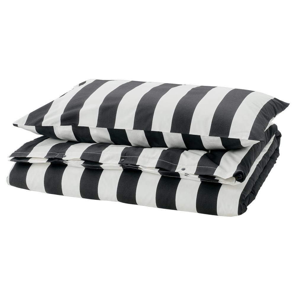 IKEA SL NH STMAL Slonghorst Пододеяльник+наволочка чёрно-белая полоска 150х200 50х80 см
IKEA SL NH STMAL Slonghorst Пододеяльник+наволочка чёрно-белая полоска 150х200 50х80 см