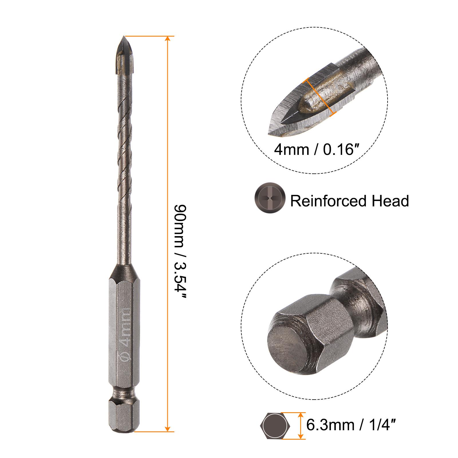 10pcs Masonry Drill Bit 3mm 4mm 5mm 6mm 7mm 8mm Titanium Concrete Drill Bit with Hex Shank
10pcs Masonry Drill Bit 3mm 4mm 5mm 6mm 7mm 8mm Titanium Concrete Drill Bit with Hex Shank