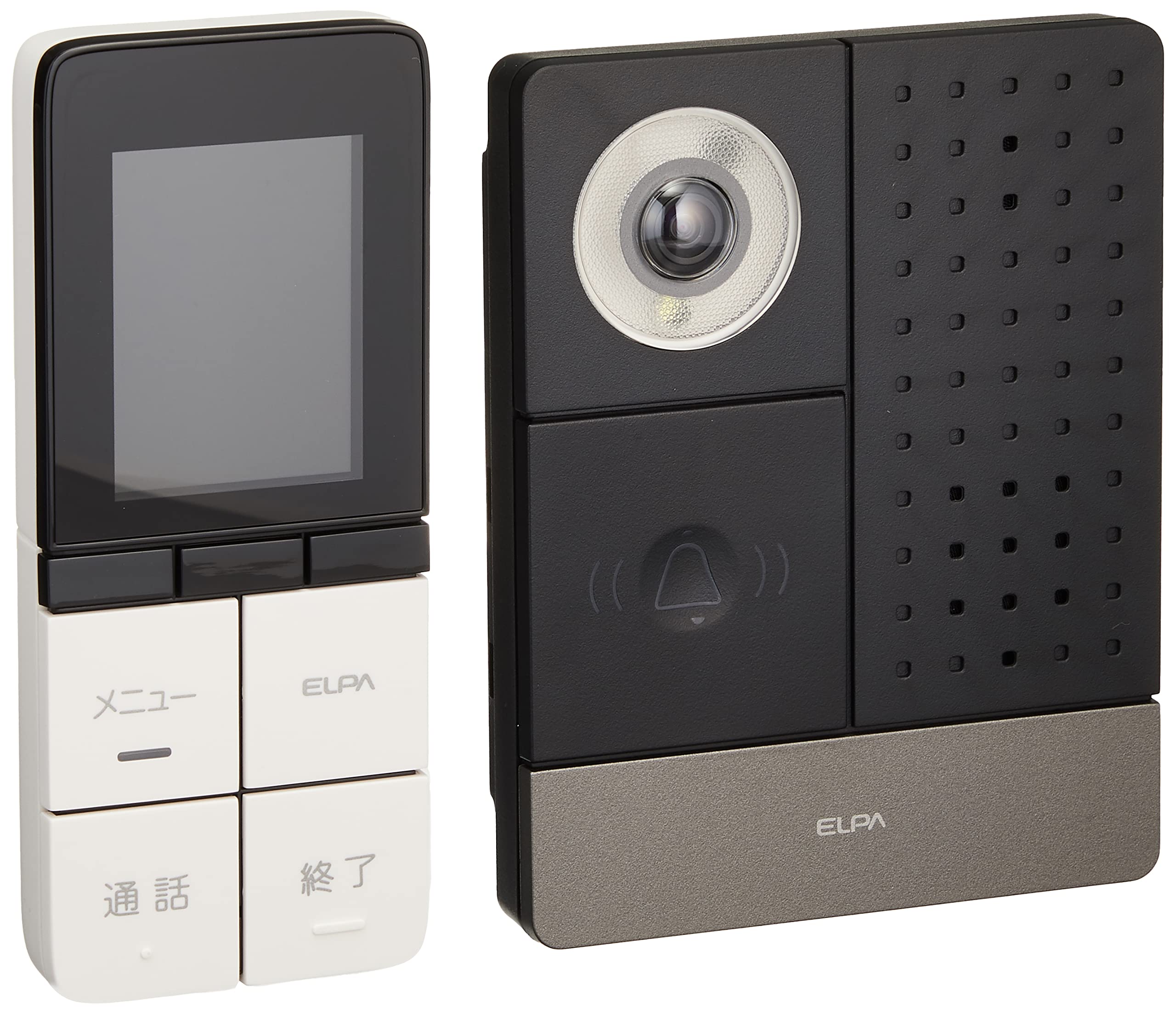 ELPA TV Door Phone Intercom Wireless Battery Operated Wide Angle Camera with LED Light Recording Function DHS-SP2220E
ELPA TV Door Phone Intercom Wireless Battery Operated Wide Angle Camera with LED Light Recording Function DHS-SP2220E