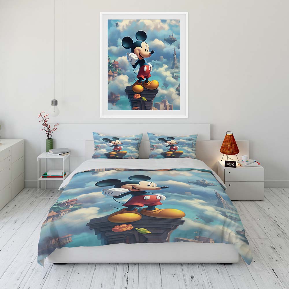 Potdemiel Mickey-Minnie Mouse Bedding Set Kid and Adult Single Double King Size Flat Sheet Duvet Cover Pillowcase Bed Warm Gifts 135x200cm
Potdemiel Mickey-Minnie Mouse Bedding Set Kid and Adult Single Double King Size Flat Sheet Duvet Cover Pillowcase Bed Warm Gifts 135x200cm