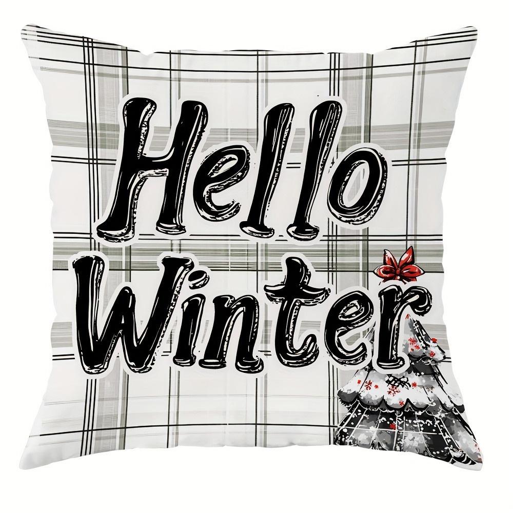Christmas Pillowcases: Let It Snow, Snowman, Christmas Trees, Hello Winter Sofa room cushion cover home decoration new year gift 16x16Inch
Christmas Pillowcases: Let It Snow, Snowman, Christmas Trees, Hello Winter Sofa room cushion cover home decoration new year gift 16x16Inch