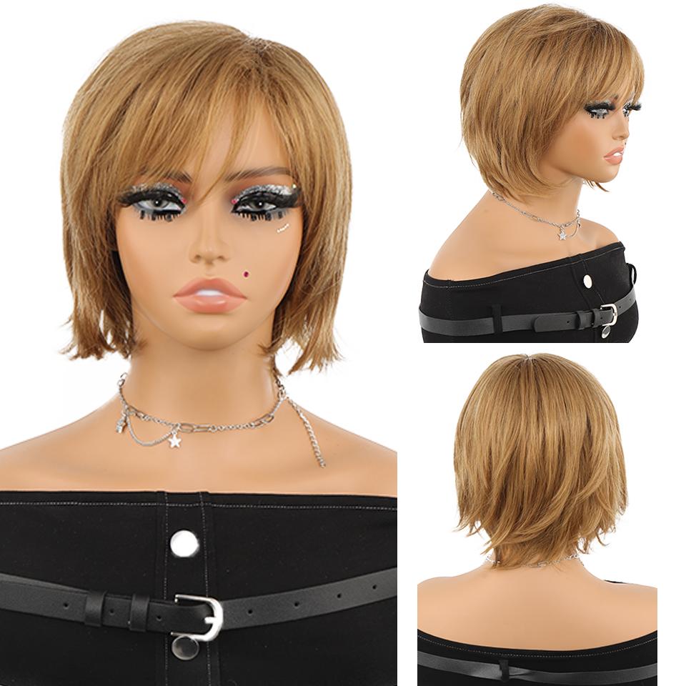 Синтетический парик из смешанных золотых коротких прямых волос Женственный темперамент Натуральный короткий смешанный золотой прямой парик для матери 20CM
Синтетический парик из смешанных золотых коротких прямых волос Женственный темперамент Натуральный короткий смешанный золотой прямой парик для матери 20CM