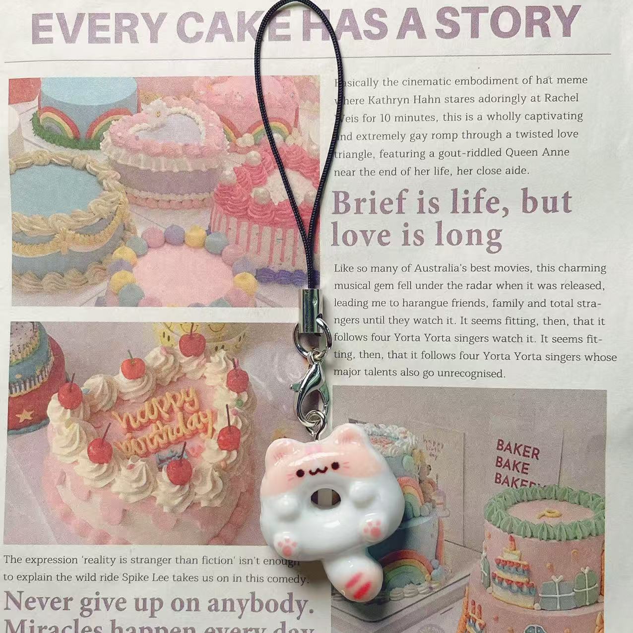 New Design 1 Piece ABS Kawaii Donuts Cats Mobile Phone Charm Strap Cute Animal Keychain cord Lanyard Decorations for Airpod Case Nylon / Spandex
New Design 1 Piece ABS Kawaii Donuts Cats Mobile Phone Charm Strap Cute Animal Keychain cord Lanyard Decorations for Airpod Case Nylon / Spandex