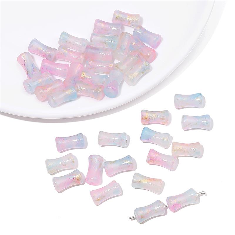 Glass Marble Gold Flake Bamboo Beads for DIY Jewelry Making
Glass Marble Gold Flake Bamboo Beads for DIY Jewelry Making