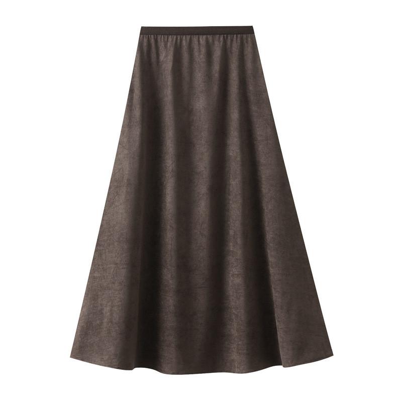 Qooth Autumn A-Line Midi Skirt Draped Slimming Elastic Waist Flared Maxi Skirt Elegant Casual QT2737 L кофейный
Qooth Autumn A-Line Midi Skirt Draped Slimming Elastic Waist Flared Maxi Skirt Elegant Casual QT2737 L кофейный