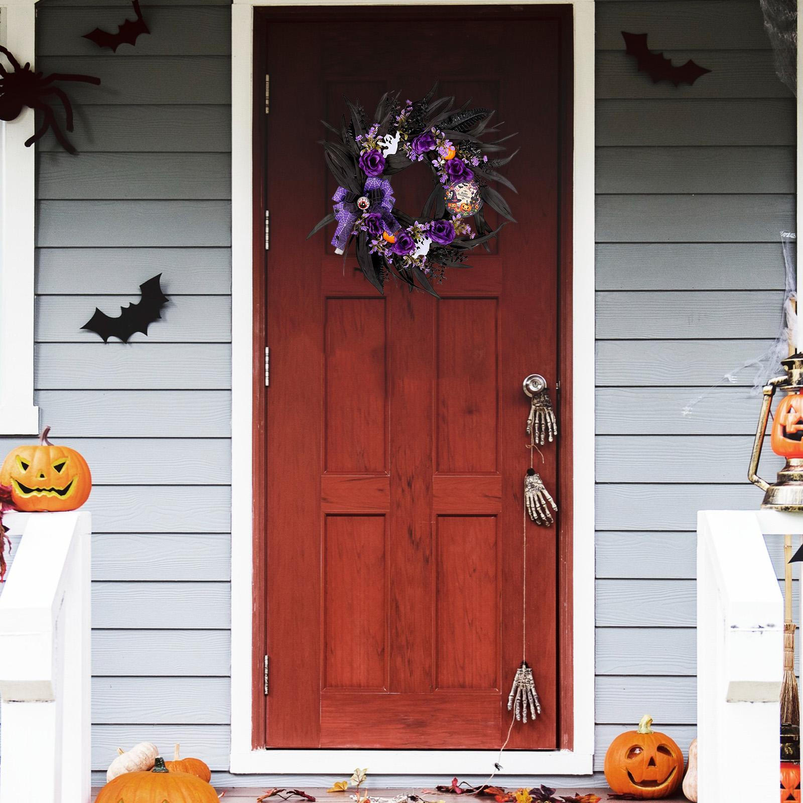 Artificial Wreath Halloween Decor Hanging Decoration Spooky Front Door Ornament for Farmhouse
Artificial Wreath Halloween Decor Hanging Decoration Spooky Front Door Ornament for Farmhouse