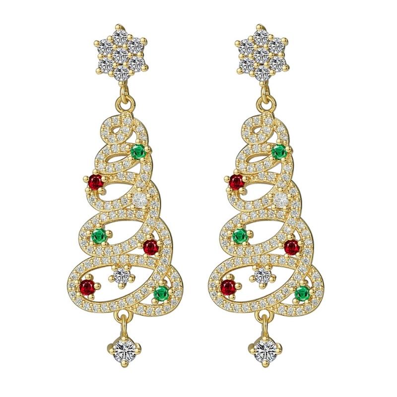 Colorful Zircon Christmas Tree Earrings for Women Sparkling Crystal Star Drop Earring Girls Ear Studs New Year Jewelry
Colorful Zircon Christmas Tree Earrings for Women Sparkling Crystal Star Drop Earring Girls Ear Studs New Year Jewelry