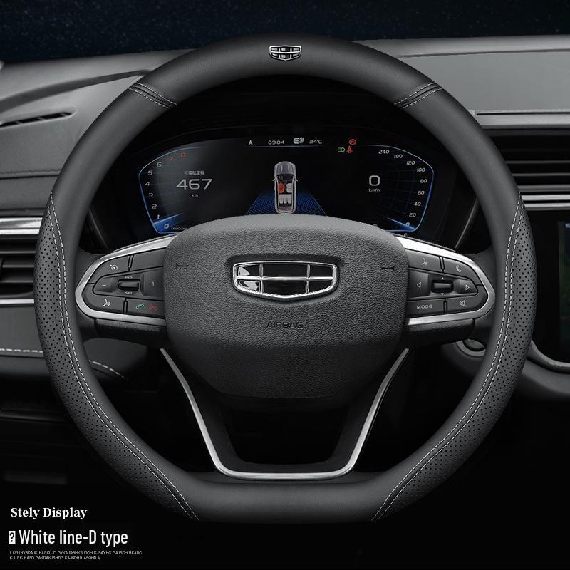 Genuine Leather Steering Wheel Cover for Geely Borui, Boyue Pro, Xingyue L, Xingrui, Binrui, Emgrand, and Vision Models 38cm (pre-2019 models)
Genuine Leather Steering Wheel Cover for Geely Borui, Boyue Pro, Xingyue L, Xingrui, Binrui, Emgrand, and Vision Models 38cm (pre-2019 models)